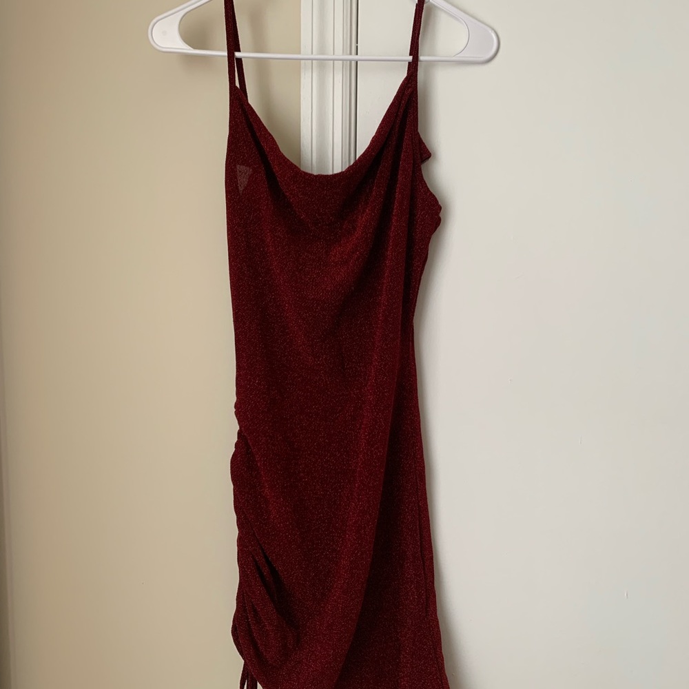 SHEIN Burgundy Dress - Picture 3 of 4
